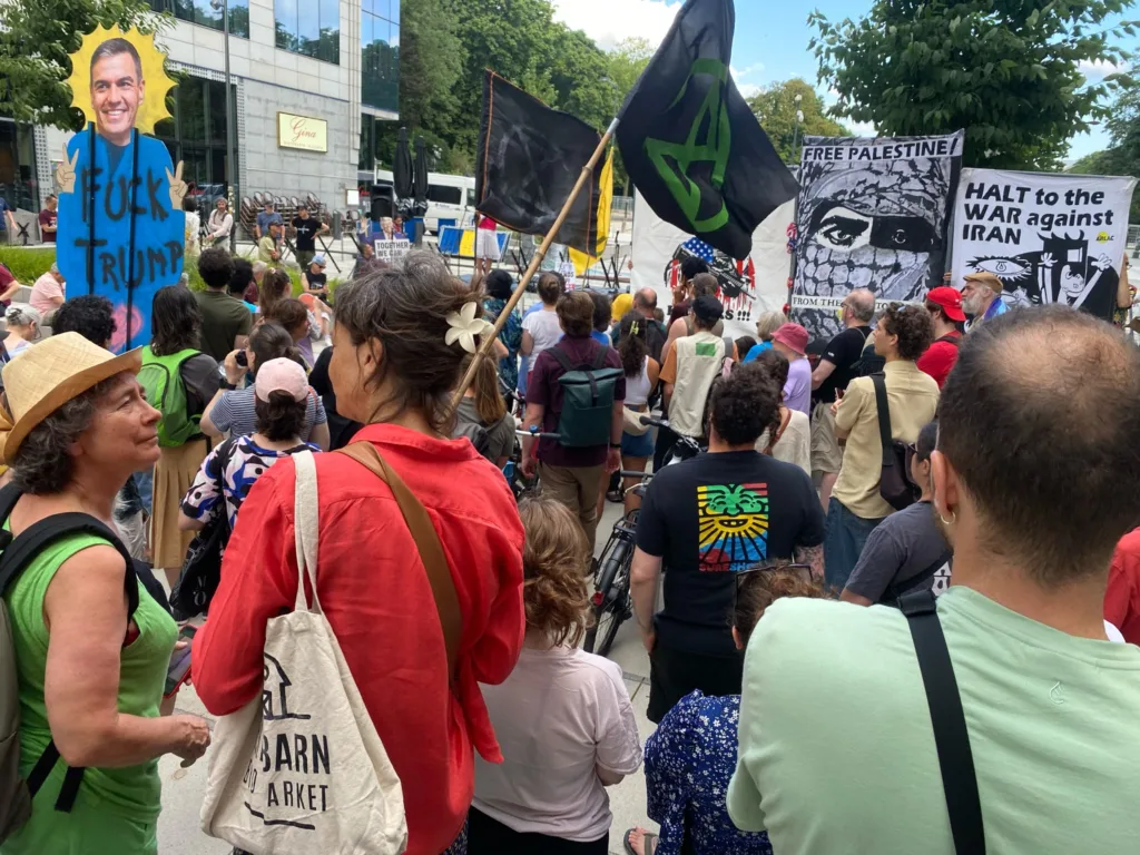US marks 250 years of independence in Brussels as left-wing groups protest