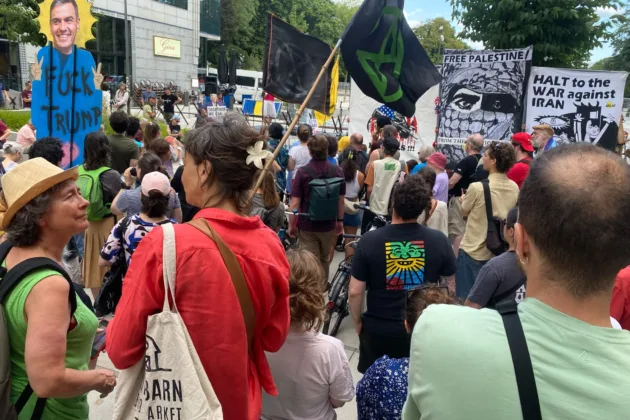 US marks 250 years of independence in Brussels as left-wing groups protest