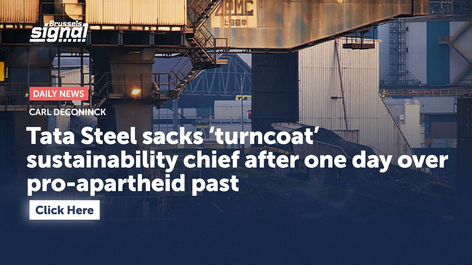 Tata Steel sacks ‘turncoat’ sustainability chief after one day over pro-apartheid past