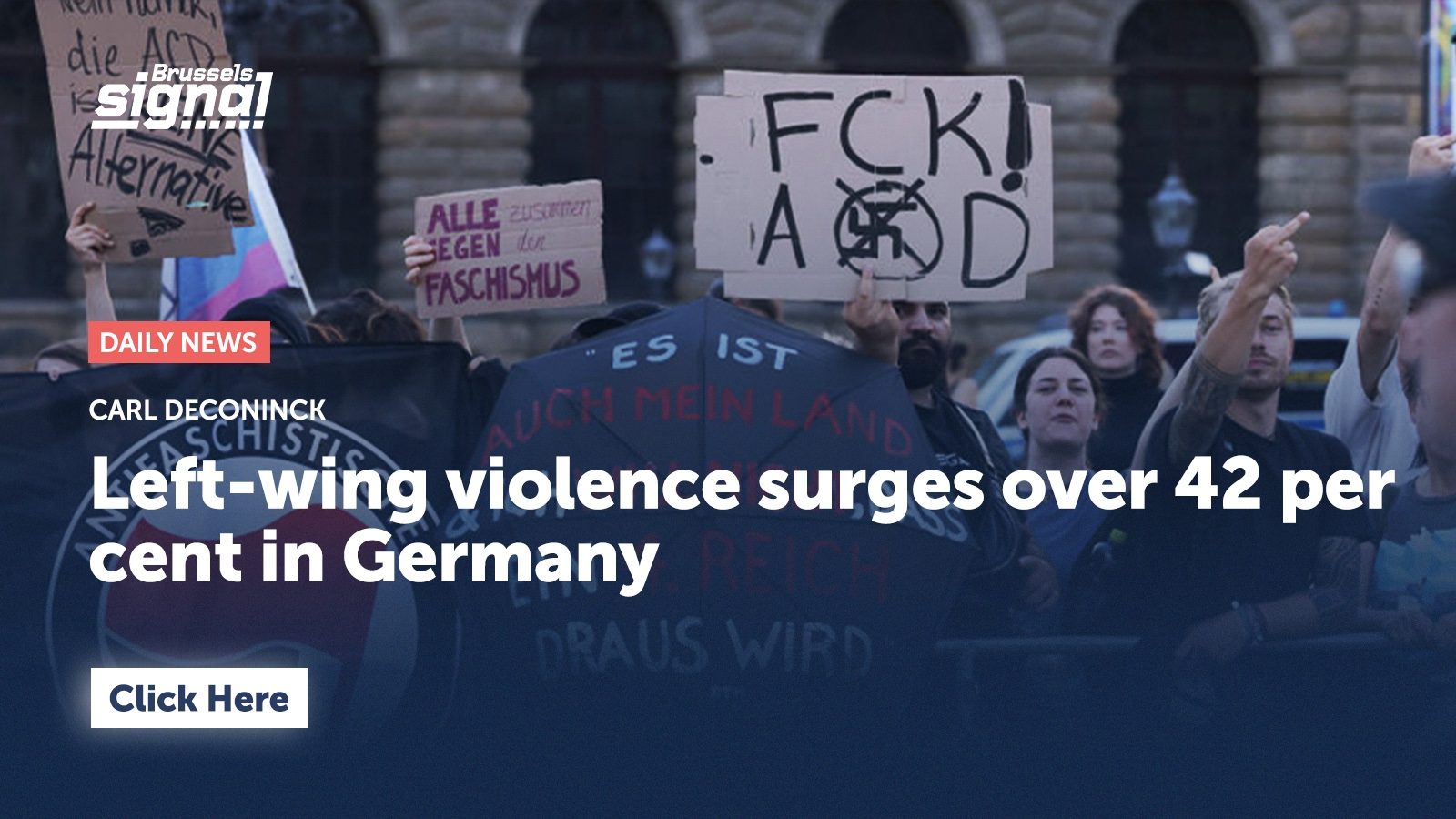Left-wing violence surges over 42 per cent in Germany
