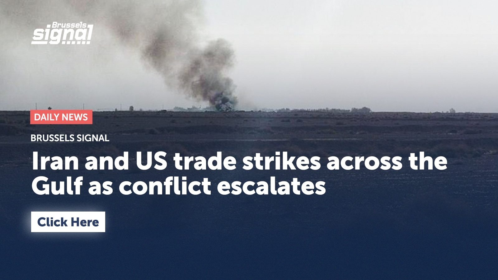Iran and US trade strikes across the Gulf as conflict escalates