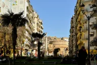 Coordinated firebomb attacks target Greece&rsquo;s governing party in Thessaloniki