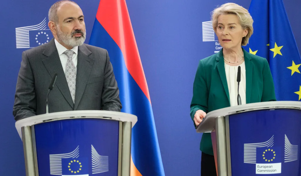 Von der Leyen opens EU market to Armenia in bid to counter Russian influence
