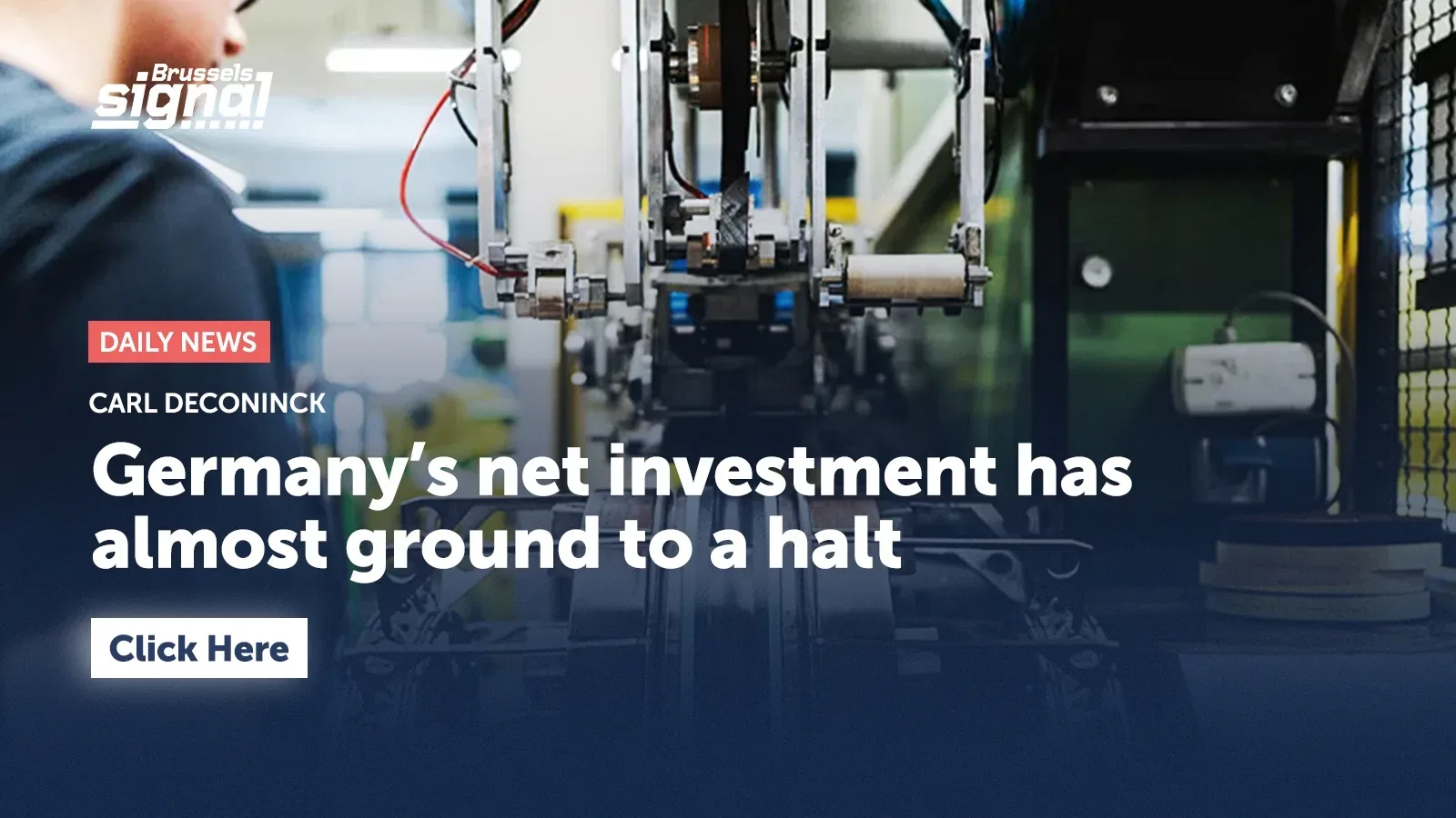 Germany’s net investment has almost ground to a halt