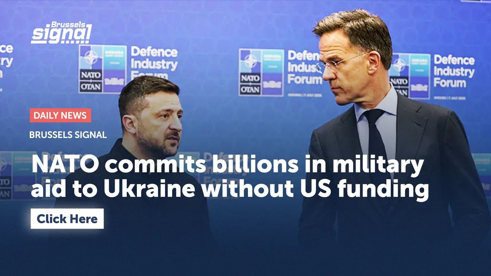 NATO commits billions in military aid to Ukraine without US funding
