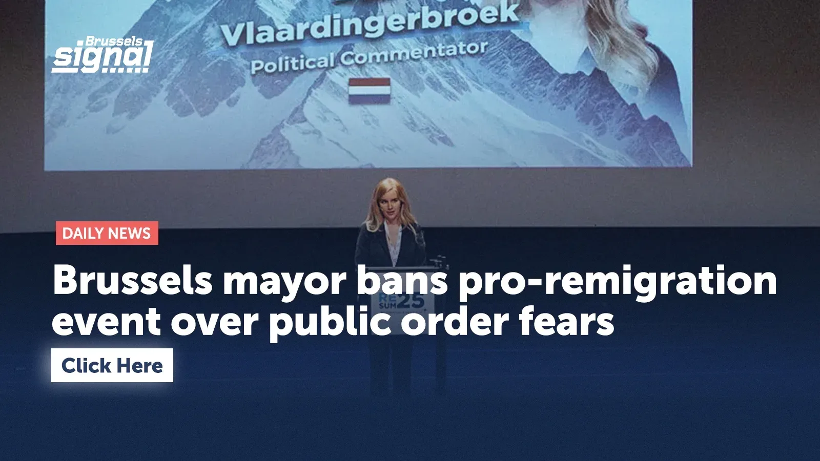 Brussels mayor bans pro-remigration event over public order fears