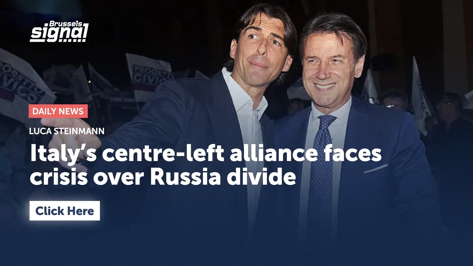 Italy’s centre-left alliance faces crisis over Russia divide