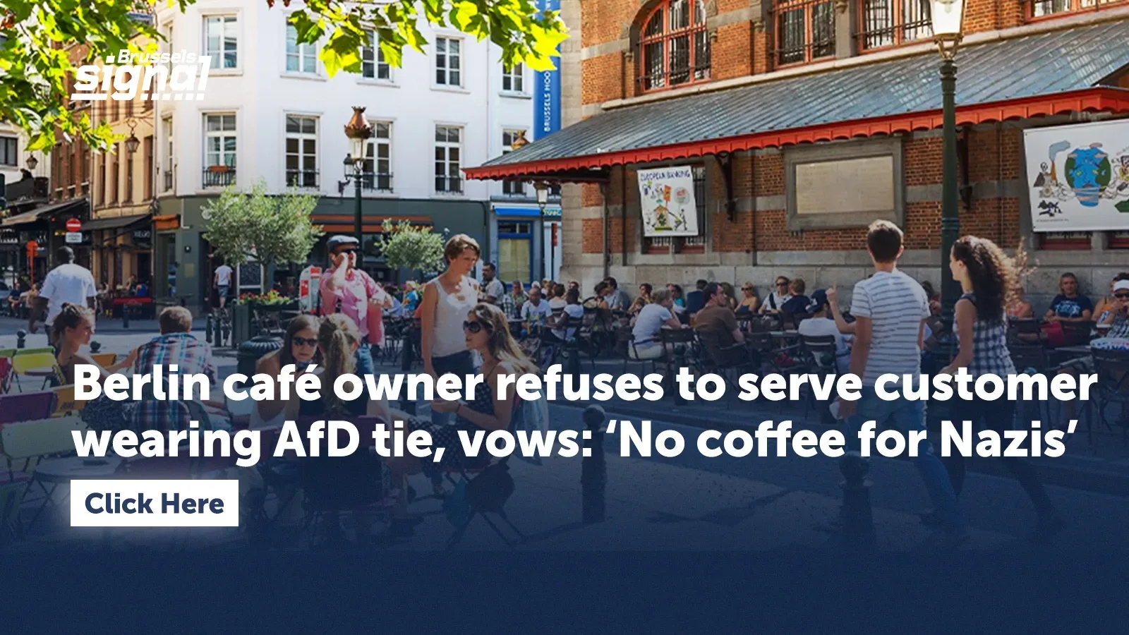 Berlin café owner refuses to serve customer wearing AfD tie, vows: ‘No coffee for Nazis’