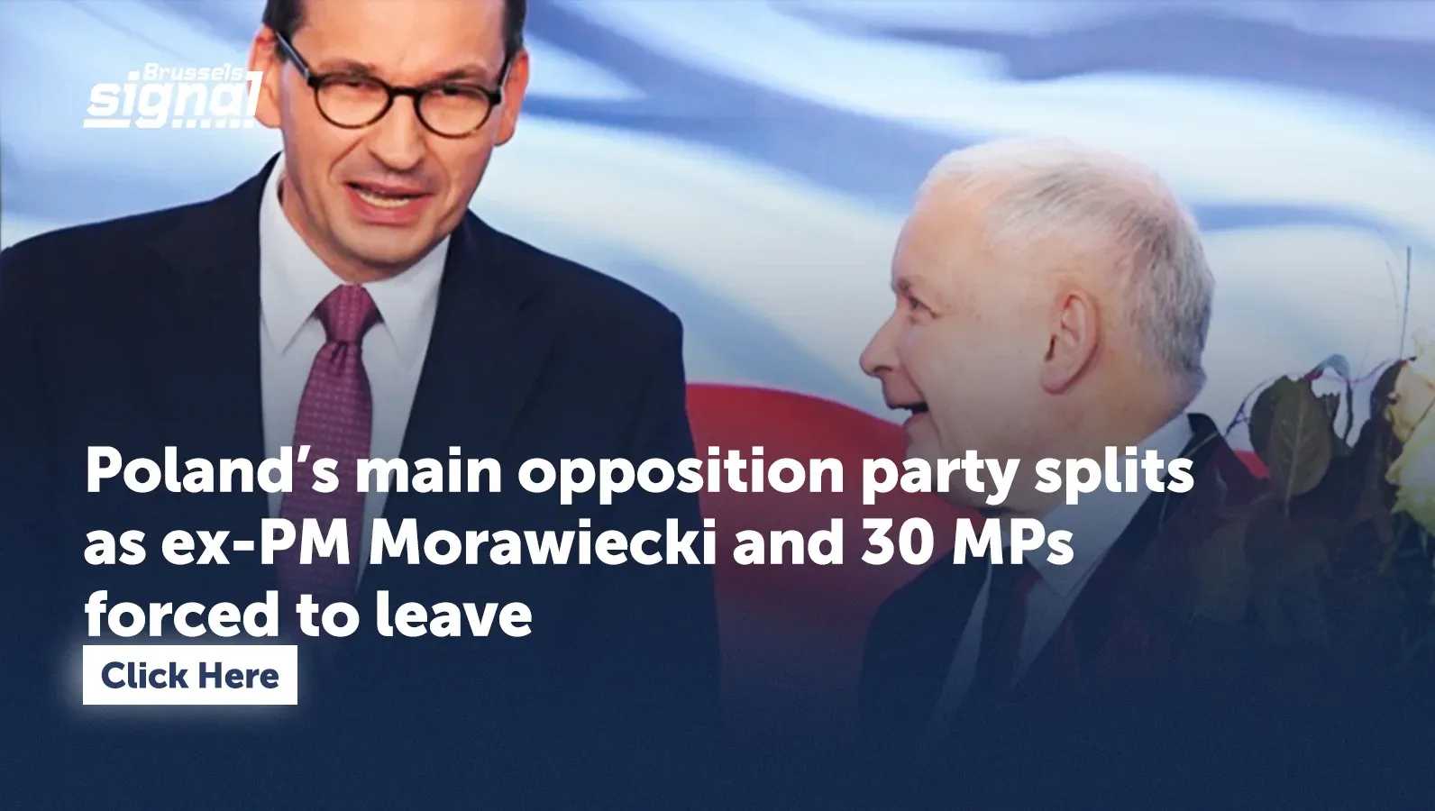 Poland’s main opposition party splits as ex-PM Morawiecki and 30 MPs forced to leave