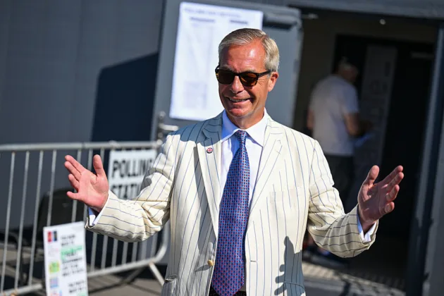 Farage returns to Westminster with bigger vote in boycotted Clacton by-election