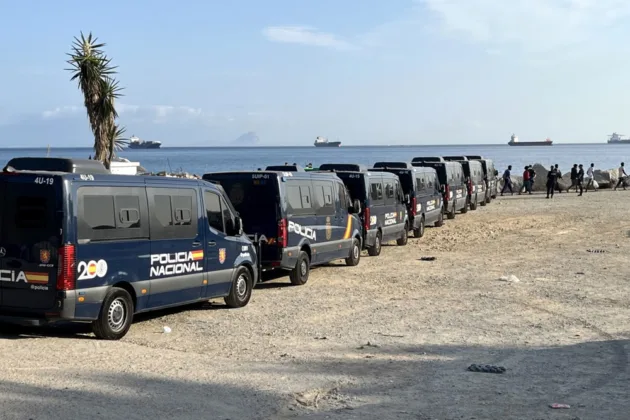 Spanish police shield Ceuta migrant camp from residents