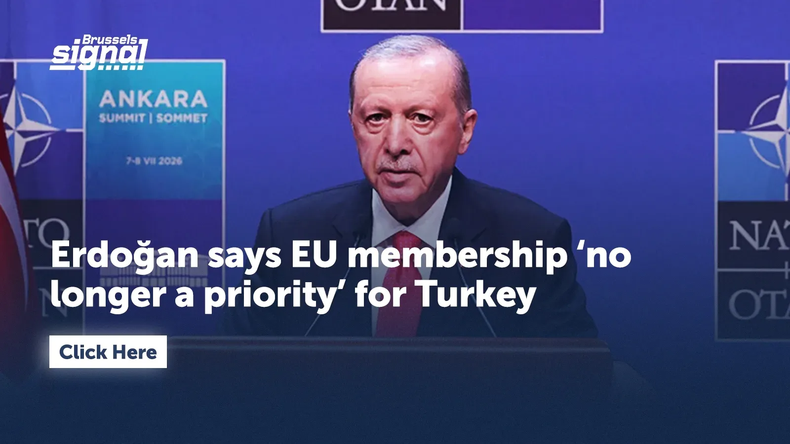 Erdoğan says EU membership ‘no longer a priority’ for Turkey