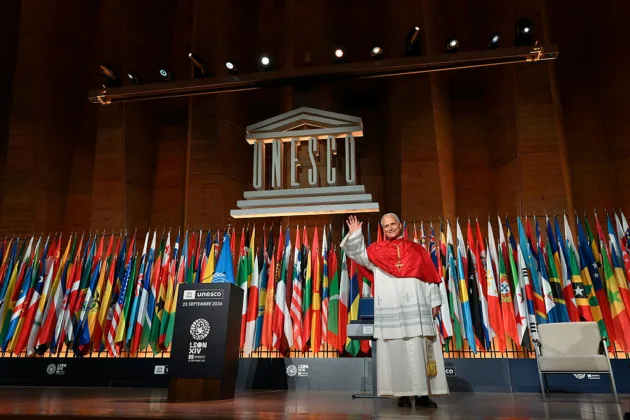 Pope Leo XIV tells UNESCO artificial intelligence cannot answer the search for meaning