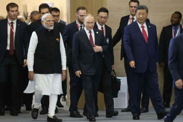 Putin meets Xi and Modi in Kyrgyzstan