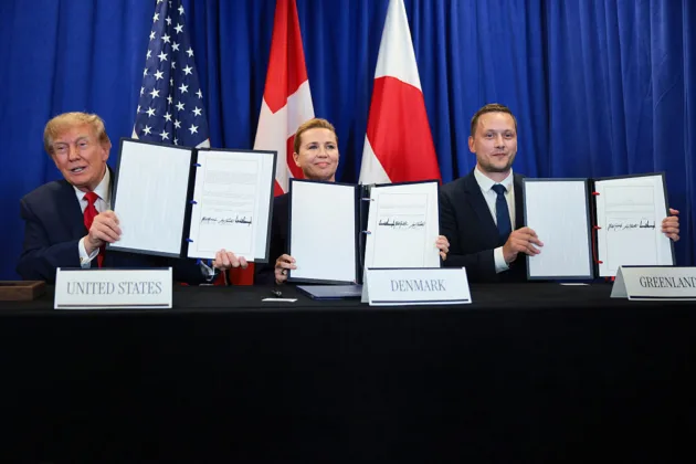 Trump claims 'permanent control' over Greenland security after signing Arctic pact