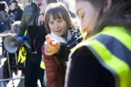 Greta Thunberg joins French high-school protests