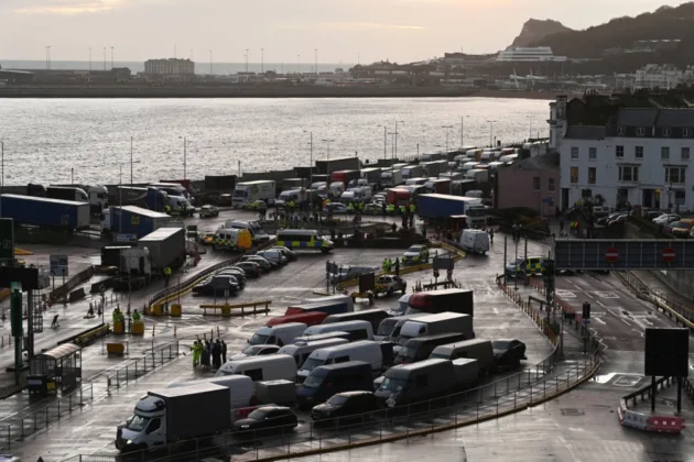 Minibus carrying lorry drivers hits shuttle train at Channel Tunnel terminal