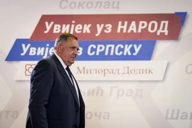 Nationalist parties tighten grip on Bosnia as Dodik claims victory off the ballot