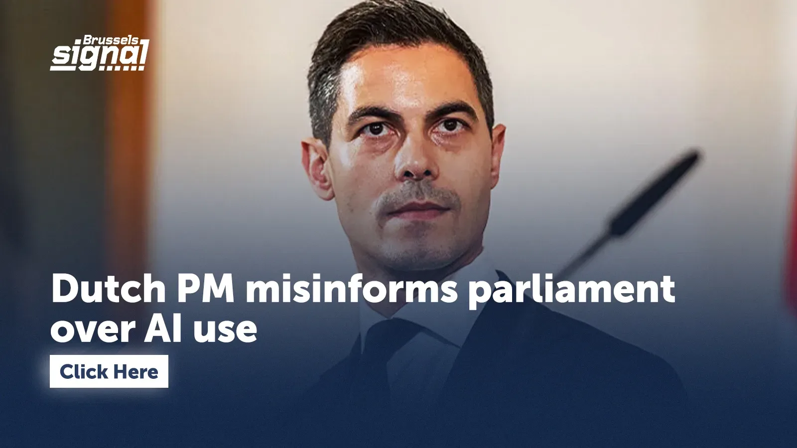 Dutch PM misinforms parliament over AI use