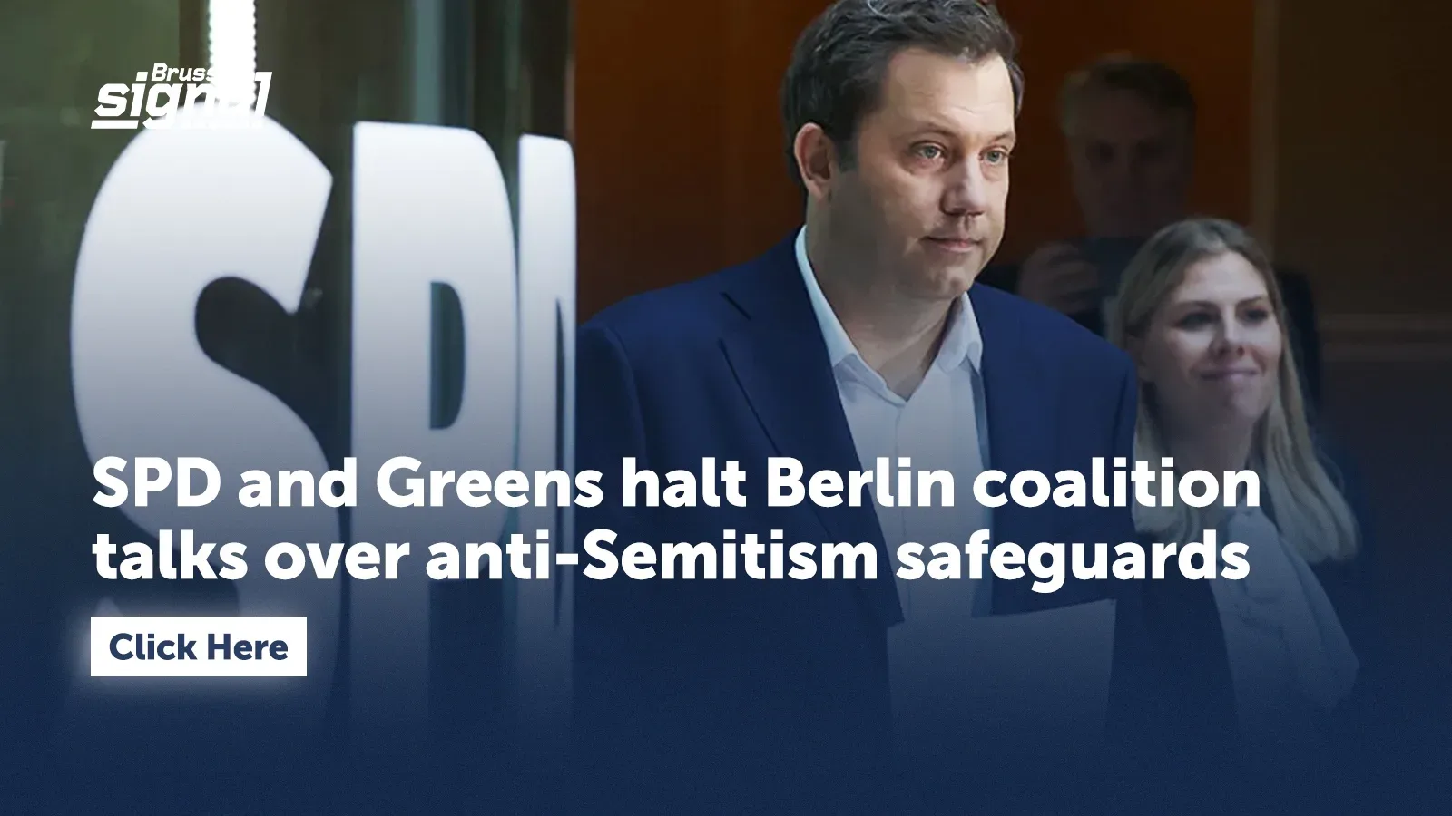 SPD and Greens halt Berlin coalition talks over anti-Semitism safeguards