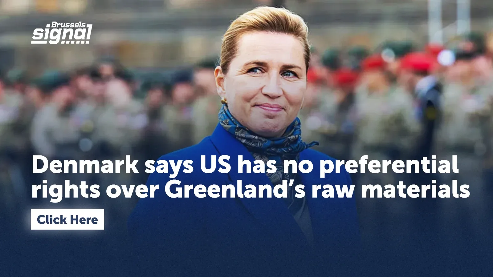 Denmark says US has no preferential rights over Greenland’s raw materials