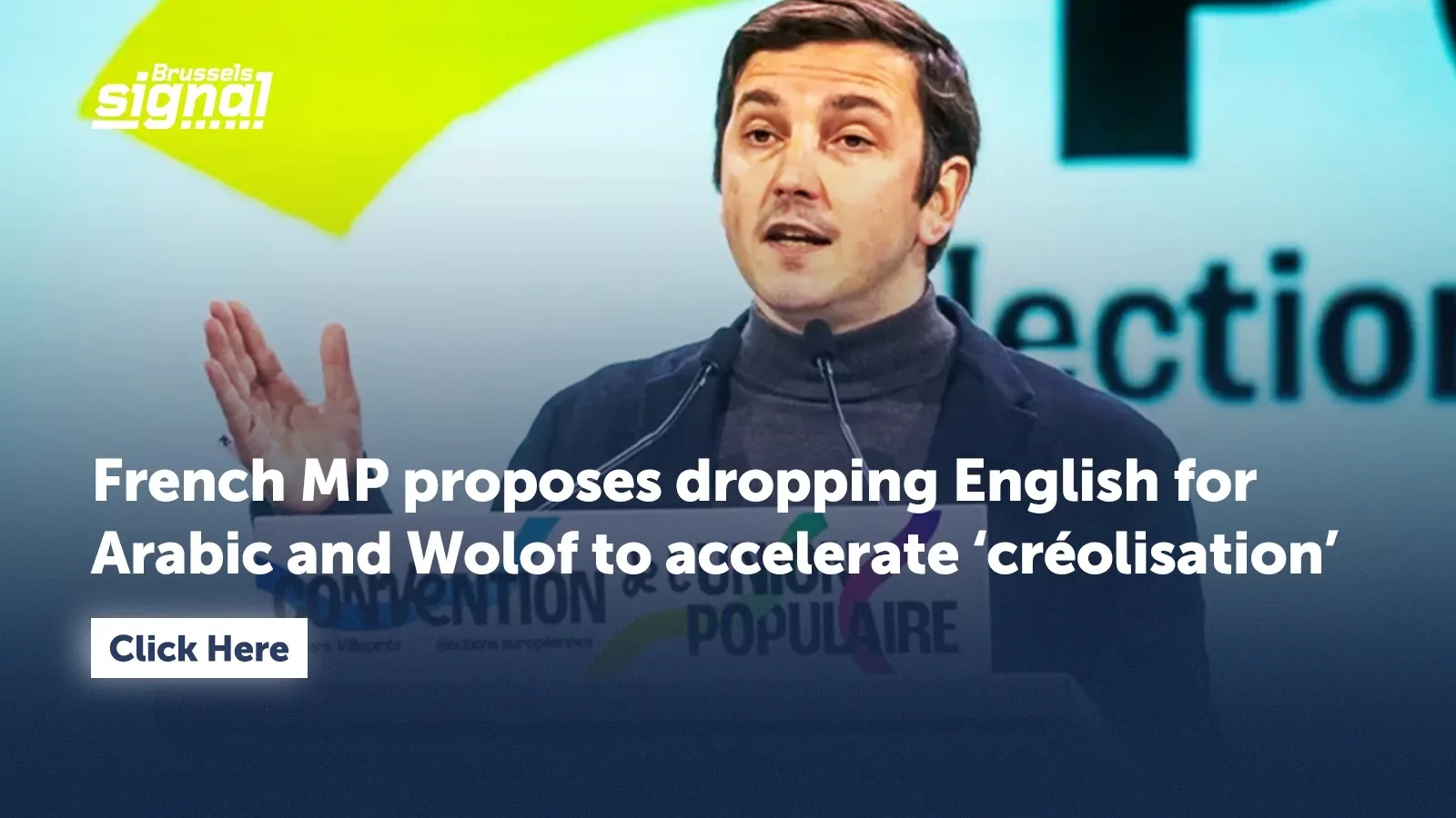 French MP proposes dropping English for Arabic and Wolof to accelerate ‘créolisation’